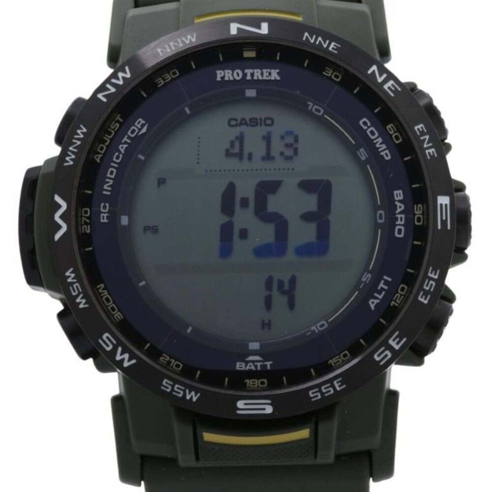 CASIO PRO TREK Climber Line PRW-35Y-3BJF Black Khaki Resin/Stainless Steel Me...